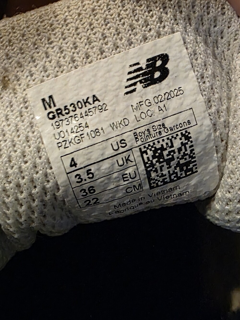 Kid's New Balance Silver Mesh Running Sneakers - Picture 5 of 5